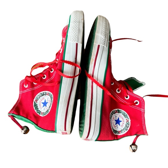 Christmas Converse With Bells 